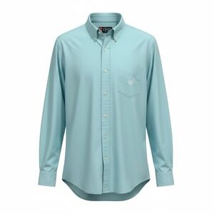 Chaps Ralph Lauren Laguna Blue Shirt Sz‎ Sm Button Up Front